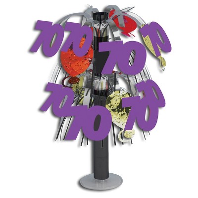70th Birthday Foil Centerpiece