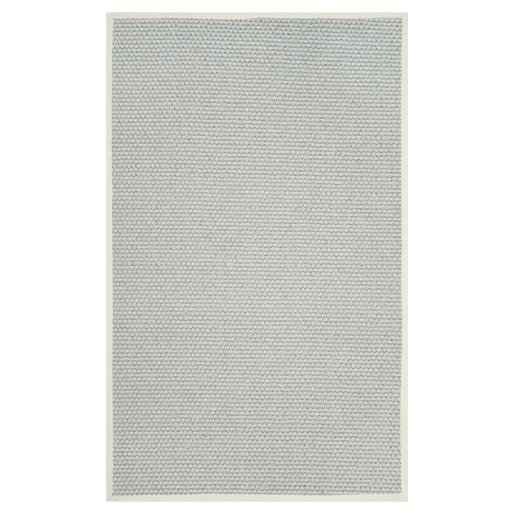 Mason Natural Fiber Area Rug - Silver / Gray (9' X 12') - Safavieh