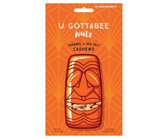 U Gottabee Nutz Vegan Caramel & Sea Salt Cashews - 4oz