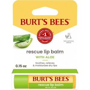 Burt's Bees Rescue Aloe Lip Balm - 0.15oz: Paraben-Free, Sulfate-Free,  Phthalate-Free : Target