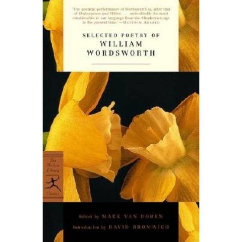 Selected Poetry Of William Wordsworth Modern Library Classics Paperback Target