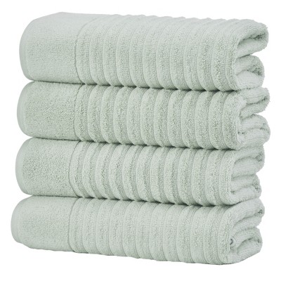Luxury Cotton Ribbed Texture Towel Set - Great Bay Home.