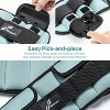 Sportneer Adjustable Ankle Weights for Women and Men：1 Pair 1 2 3 4 6 7 8 10 lbs - 2 of 3