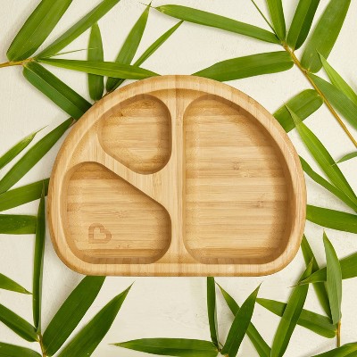 Munchkin Bamboo Divided Suction Dining Plate