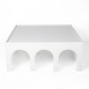 Lirago 4 Tier Multifunctional Bookshelf Coffee Table White 36"H x 15"D x 36"W  Storage Organizer - 2 of 4