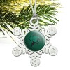Chicago State University Primary Logo Metal Snowflake Christmas Tree Holiday Ornament - 2 of 3