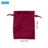 Unique Bargains Mini Smooth Wedding Christmas Satin Bags with Drawstring 50 Pcs - 2 of 4