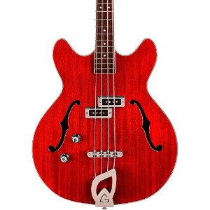 Guild Starfire I Bass Semi-Hollow Short Scale Double-Cut Left-Handed Bass Guitar Cherry Red - 1 of 4