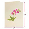 Paper Love 3D Pop Up Flower Bouquet Card, with Orchids Forever Flowers Keepsake, For All Occasion - Oversized 10" x 7" Cards - 3 of 4