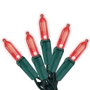 Celebrations Gold LED Mini Red 100 ct String Christmas Lights 33 ft. - 1 of 2