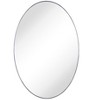 TEHOME Javell Oval Stainless Steel Framed Wall Mounted Bathroom Vanity Mirror - 4 of 4