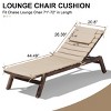Crestlive Products Outdoor Portable Egg Rolls Chaise Lounge Cushion - 2 of 4