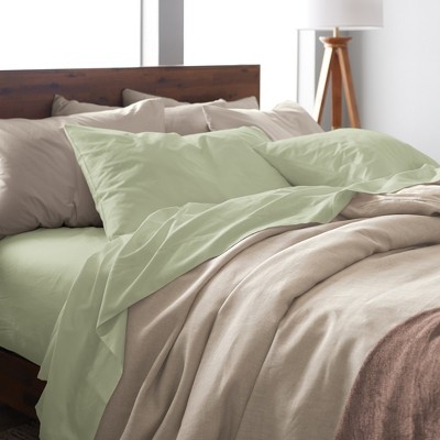 Sage Bamboo Microfiber Deep Pocket Full Sheet Set