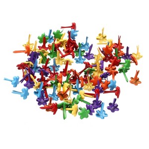 Unique Bargains Metal Multicolor Corrosion Resistant Split Pin Design Brads 0.28 x 0.35 Inch 100 Pcs - 1 of 4