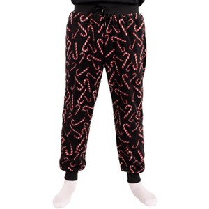 #followMe Men's Microfleece Buffalo Plaid Pajama Pants with Pockets: Comfortable Joggers - 1 of 3