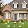 Big Dot of Happiness Party Time - Hats and Balloons Lawn Decorations - Outdoor Happy Birthday Party Yard Decorations - 10 Piece - 2 of 4