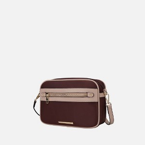 MKF Collection Jimena Vegan Leather Women’s Shoulder Bag by Mia K- Coffee Taupe - 1 of 4