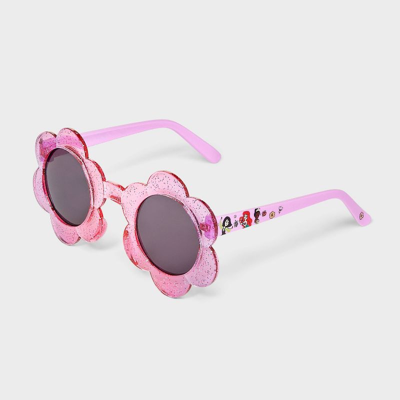 Toddler Girls&#39; Disney Princess Flower Frame Sunglasses - Pink, 3 of 4
