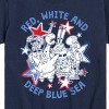 Boys' - SpongeBob SquarePants - Red, White and Deep Blue Sea Short Sleeve Graphic T-Shirt - 2 of 4