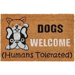 The Lakeside Collection Funny Cat or Dog Coir Doormat 18