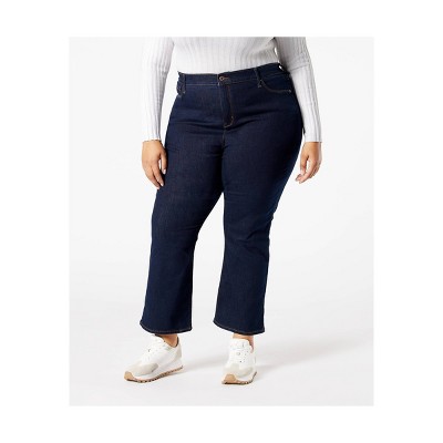 Denizen® From Levi's® Women's Ultra-high Rise Sculpting Cropped Flare Jeans  - Runaway Rinse 26 : Target