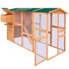 vidaXL Durable Pinewood Chicken Coop with Spacious Design, Sheltered Areas, and Nest Box - Brown 116"x64.2"x67" - 3 of 4