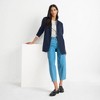 Lands' End Women's Recover High Rise Barrel Leg Ankle Jeans - 4 of 4