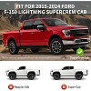 Acekool Floor Mats for Ford F150 SuperCrew Cab 2015-2024, Custom 3D TPE All Weather Liners, Black, Full Set Front & Rear Rows - 3 of 4