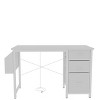 NicBex Home Office Desk 47.3" L Morden Computer Desk with 3 Drawers, Side Storage Pocket, Sockets and Wooden Desktop for Study and Work - 4 of 4