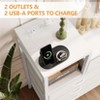 Modern TV Stand with Built-in Charging Station, 9 Drawer Bedroom Dresser - 4 of 4