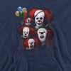 It 1990 Many Faces Of Pennywise Adult Pull-Over Hoodie - 2 of 4