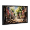 Stupell Industries American Flag Lined Street Floating Frame Canvas Art - 2 of 4