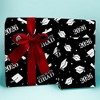 Big Dot of Happiness Black & Silver Graduation Wrapping Paper, Class of 2026 Congrats Grad Party Gift Wrap Supplies, 24 in x 7 feet, 1 Roll - 2 of 4