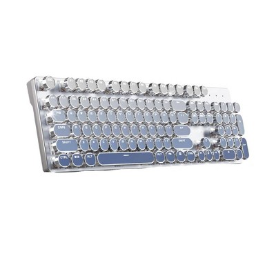 Evo Bytes Blue Typewriter Wireless Mechanical Keyboard
