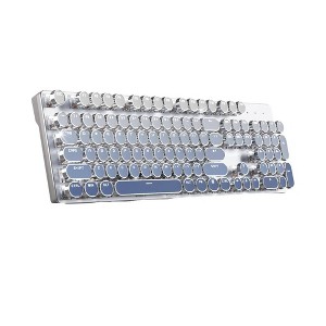 Evo Bytes Blue Typewriter Wireless Mechanical Keyboard - 1 of 4