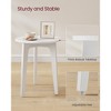 Compact Round Nightstand, Small Side End Table, Mid-Century Modern Style, for Tight Spaces - 3 of 4