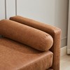 Grungis Storage Benches with Nature Wood Legs and 2 Bolster Pillows,Upholstered Storage Ottoman,Ottoman Benches for Living Room,Bedroom - 4 of 4