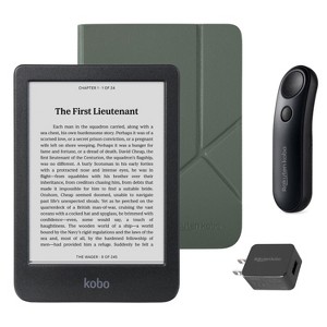 Kobo Clara BW eReader with SleepCover & Black Page Turner Remote Bundle - 1 of 4