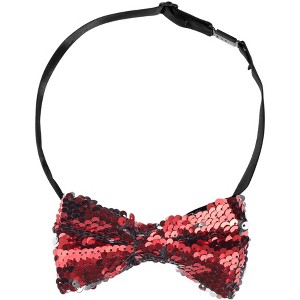 INSPIRE CHIC Men's Sequin Adjustable Pre-tied Bow Tie - 1 of 4