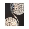 Signature Design by Ashley Winter Metal Floor Lamp Clear/Silver : Acrylic Beads, Dual Dome Shades - 4 of 4