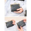 Clotth Women’s Vintage RFID Bifold Wallet - Compact Slim Design with Zipper Coin Pocket & Kiss Lock,PU Leather for Daily Use & Travel - 4 of 4