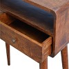 NicBex Narrow Console Table with 2 Drawers,Stylish Minimalist Entryway Table with Round Knobs,Modern Couch Table for Living Room,Chestnut - 3 of 4