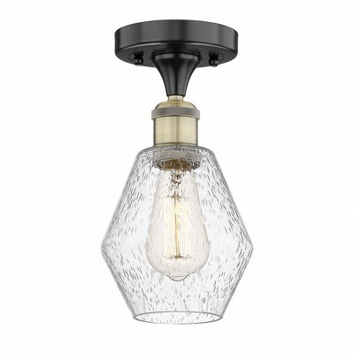 Cindyrella - 1 Light Semi-Flush Mount In Nautiical Style-10.25 Inches Tall and 6 Inches Wide