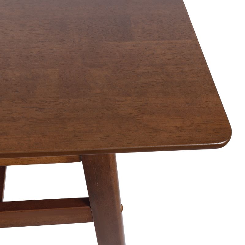 Kate and Laurel Morreau Wood Pub Table, 48x19x43, Walnut Brown, 3 of 13