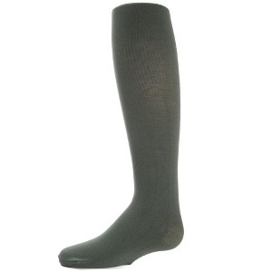 Memoi Girls' Soft Pima Cotton Opaque Tights - 1 of 1