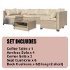 TIRAMISUBEST 7-Piece Patio Furniture Set,Outdoor Wicker Conversation Set Sectional Sofa with Waterproof Cushions & Coffee Table - 2 of 4