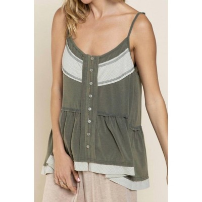 Women's Olive Tank - POL