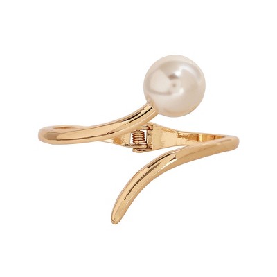 SOHI Women's White Snowball Bangle Bracelet
