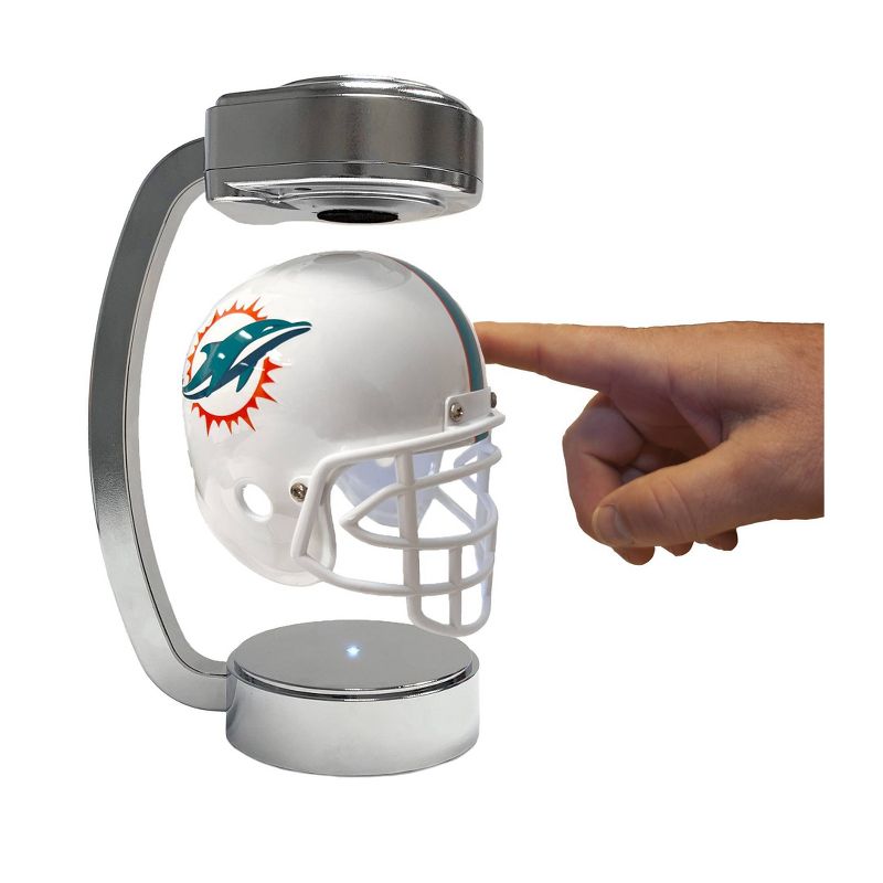 NFL Miami Dolphins Chrome Mini Hover Helmet Sports Memorabilia, 2 of 3