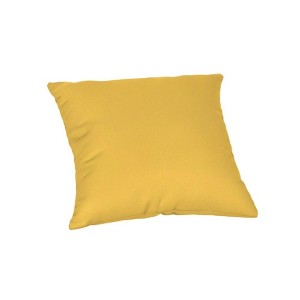 Casual Cushion Solid Sunbrella Fabric 1-Piece Indoor/Outdoor Square Throw Pillow, 15"W x 15"L - 1 of 4